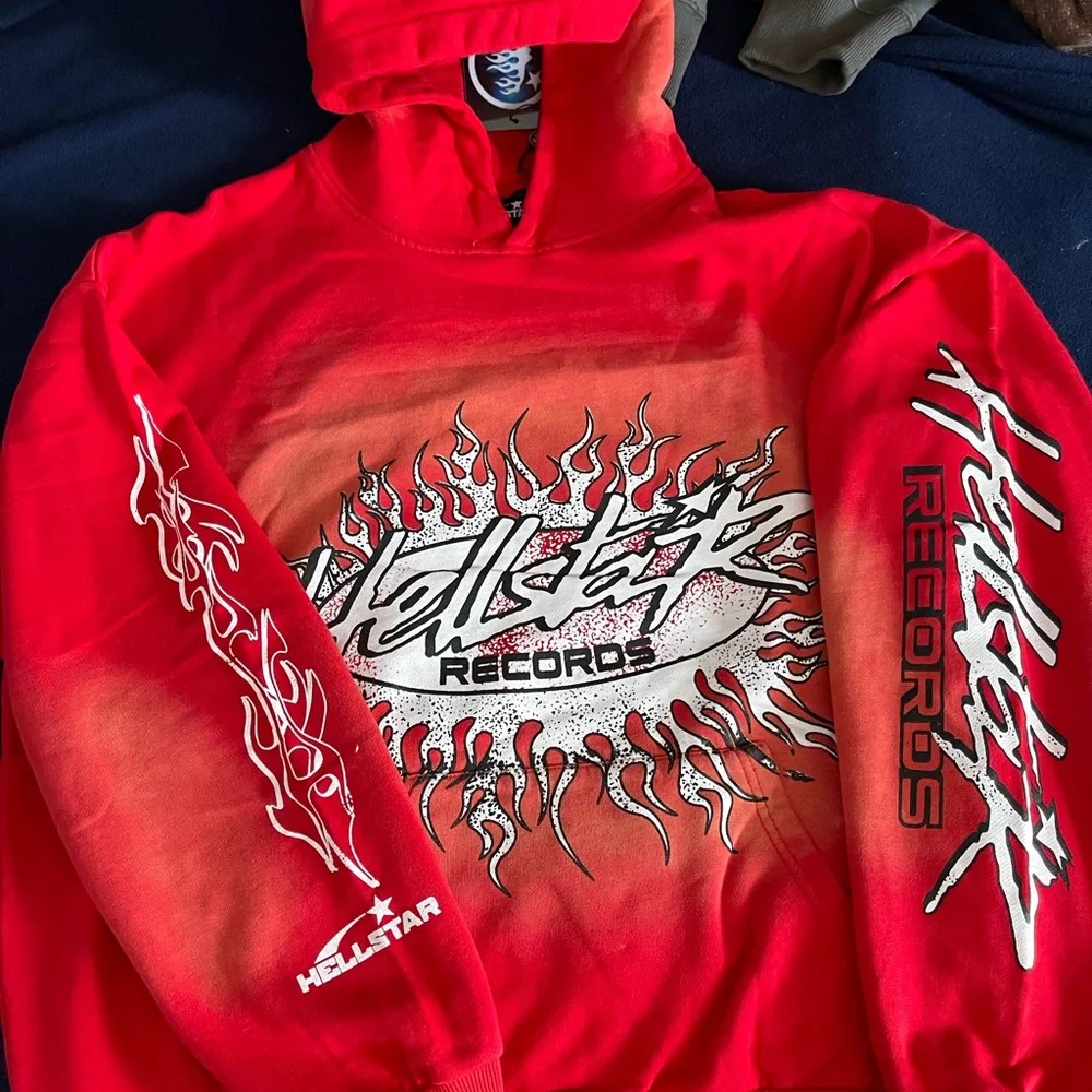 HELLSTAR レッド パーカー XS Hellstar | Sweaters | Red Hellstar Hoodie | Poshmark